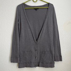 American Eagle Outfitters Long Cardigan, Slate Gray, Size S/P